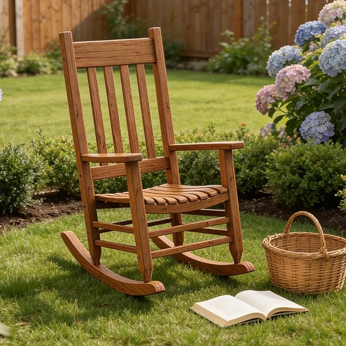 Oversized Outdoor Wooden Rocking Chair
