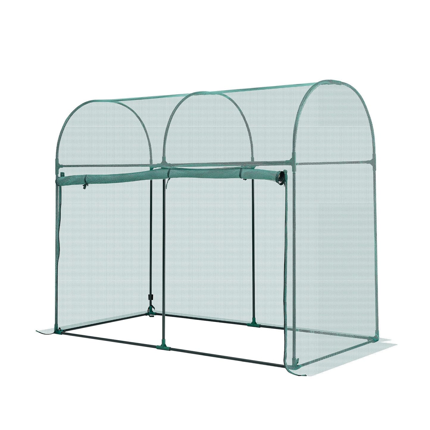 VEVOR Crop Cage, 5.9 x 2.98 x 4.9 ft Plant Protection Tent with Zippered Door, Wind-Resistant Tall Crop Cage, Easy to Install, Outdoor Raised Bed Cover with Frame, Plant Netting for Garden Patio Lawn