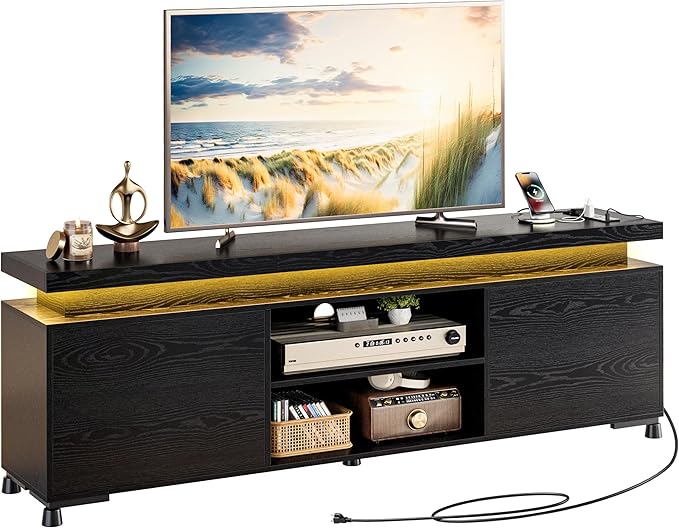 IRONCK TV Stand for TVs 85 inch, Entertainment Center