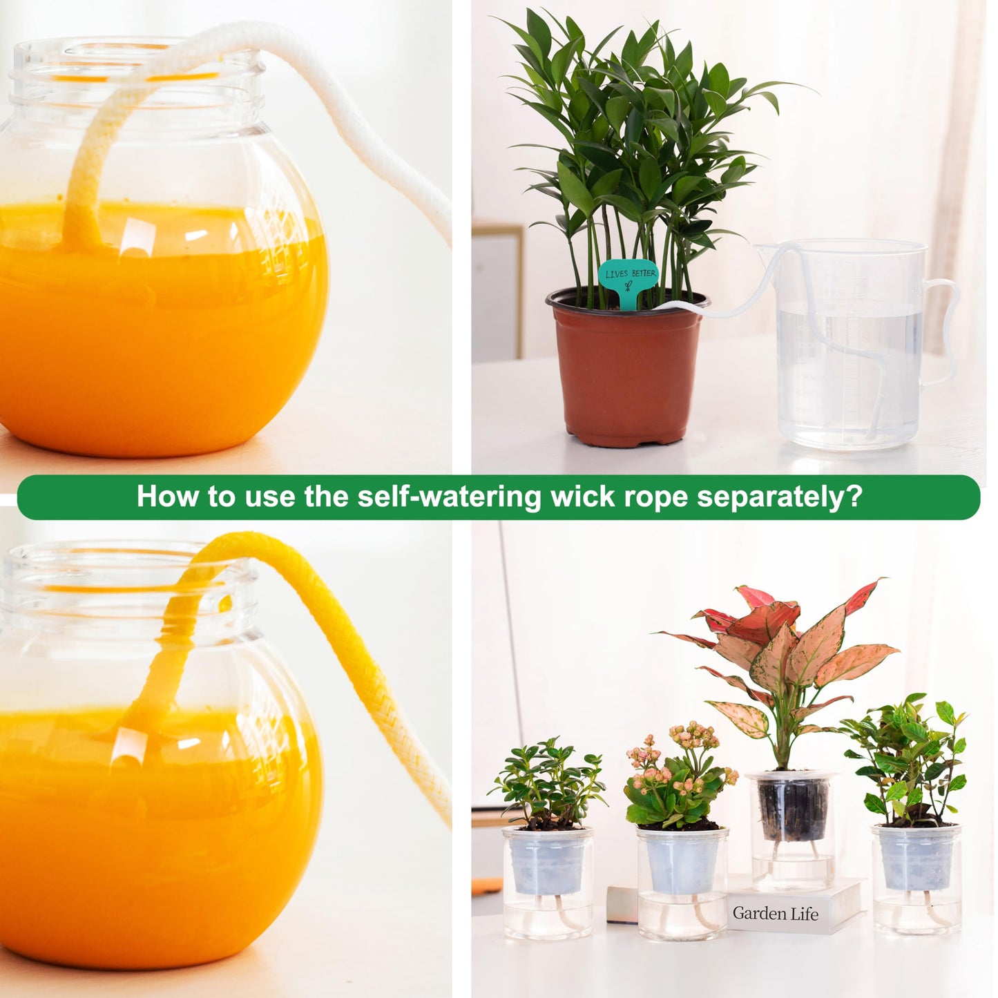 4 Pack 16 inch Self Watering Base for Fabric Grow Bag, Self-watering Plastic Elevated Plant Saucer Stand, Automatic Watering Tray for Non-woven Planter Flower Pot Growth Tent Greenhouse Indoor Outdoor