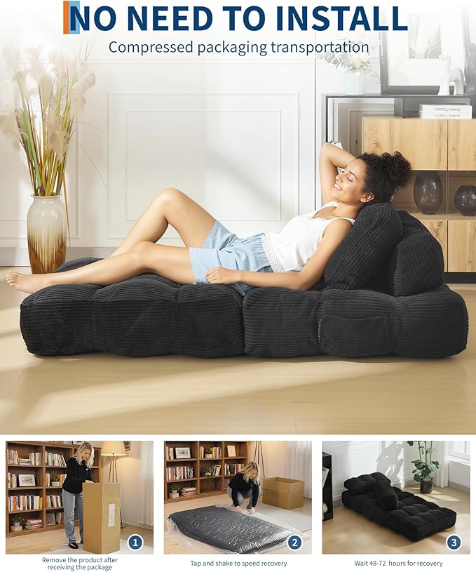 Folding Sofa Bed, 1 Person Sleeper Sofa