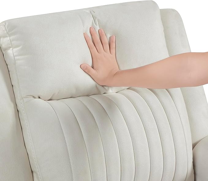 Lexicon Manual Double Reclining Sofa, Polished Microfiber Upholstered 3 Seater