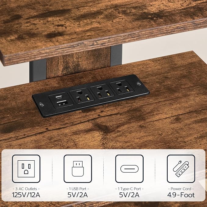 HOOBRO 4-Tier AV Media Stand, Media Console