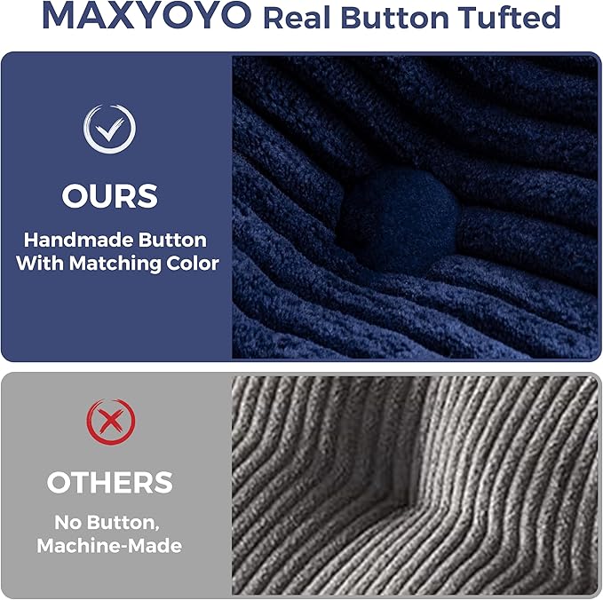 MAXYOYO Folding Sofa Bed, L-Shaped Convertible Sofa Bed