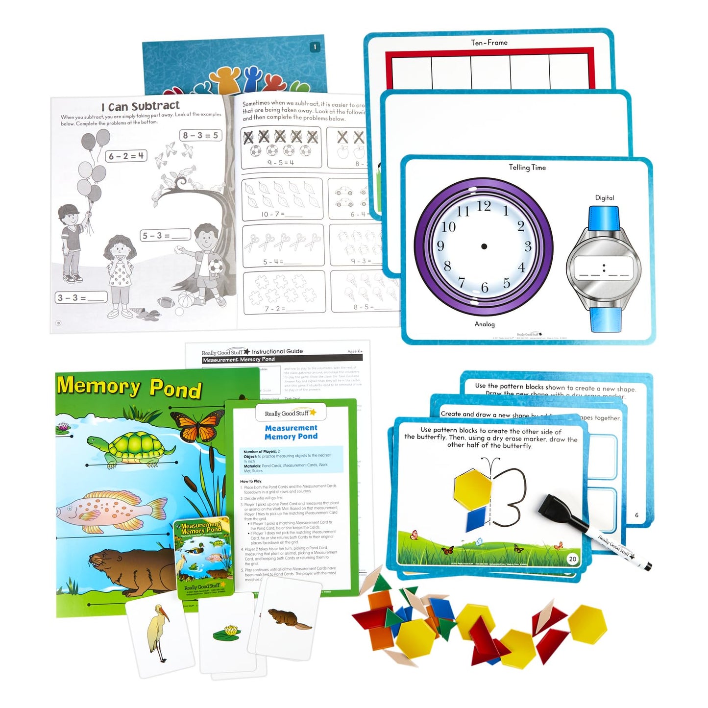 Really Good Stuff Family Engagement Math – Practice, Solve & Play Pack - First Grade