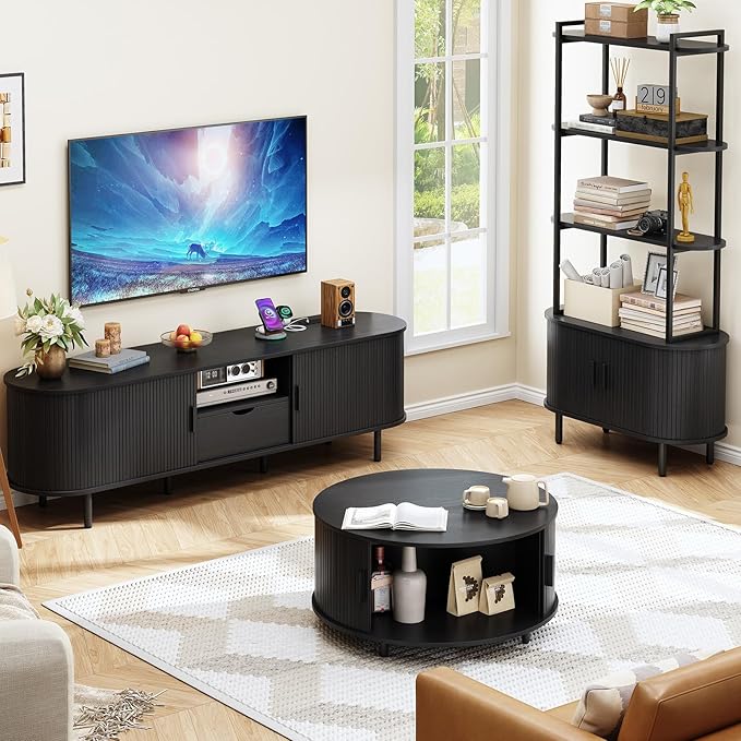 ONBRILL 69" TV Stand with Power Outlet