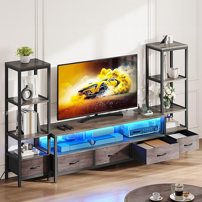 YITAHOME Modern TV Stands for 65 inch TVs, Entertainment Center