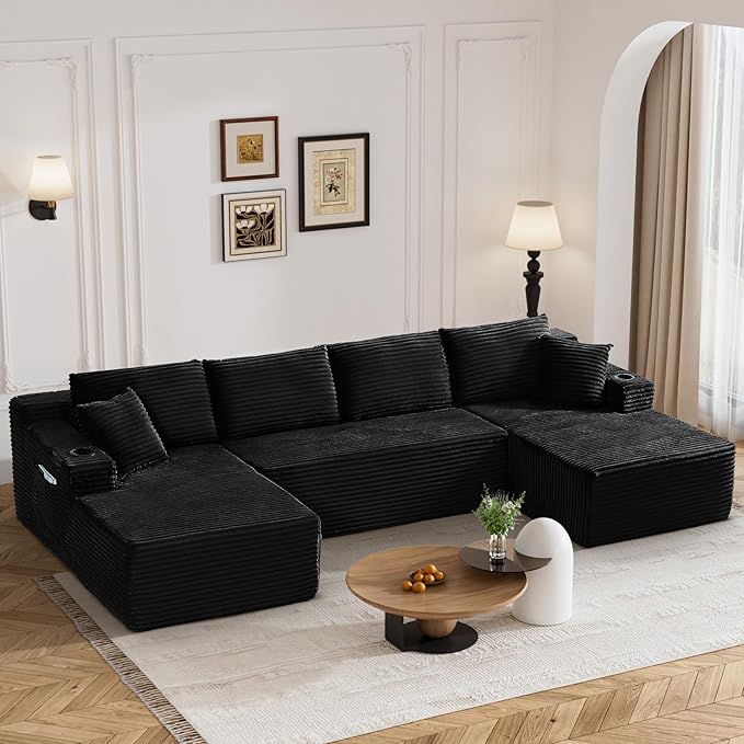 133" Oversized Cloud Boneless Sofa Couch