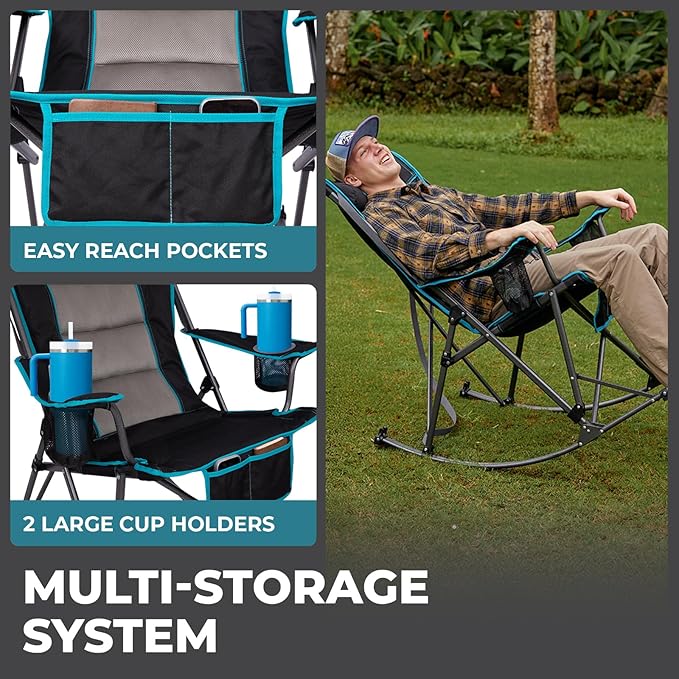 FUNDANGO Oversized Rocking Camping Chair