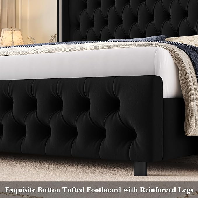 Keyluv Queen Smart LED Bed Frame