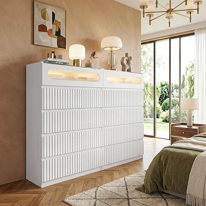 senlin Fluted 5 Drawer Dresser,