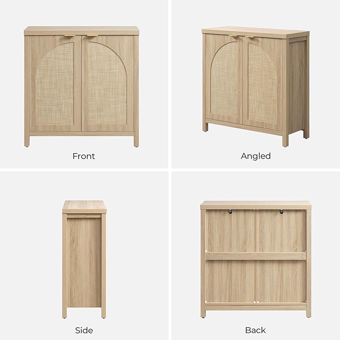 SICOTAS 68" W Rattan Sideboard Buffet Cabinet