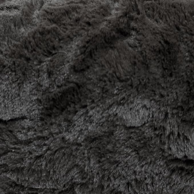 Best Friends by Sheri The Original Calming Donut Dog Bed for Extra-Small Dogs up to 10 lbs, Lux Faux Fur, Mink Dark Gray, 18" x 18"