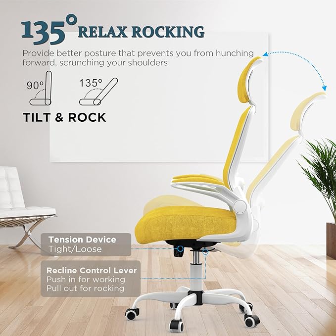 Mimoglad Office Chair, High Back Ergonomic Desk Chair
