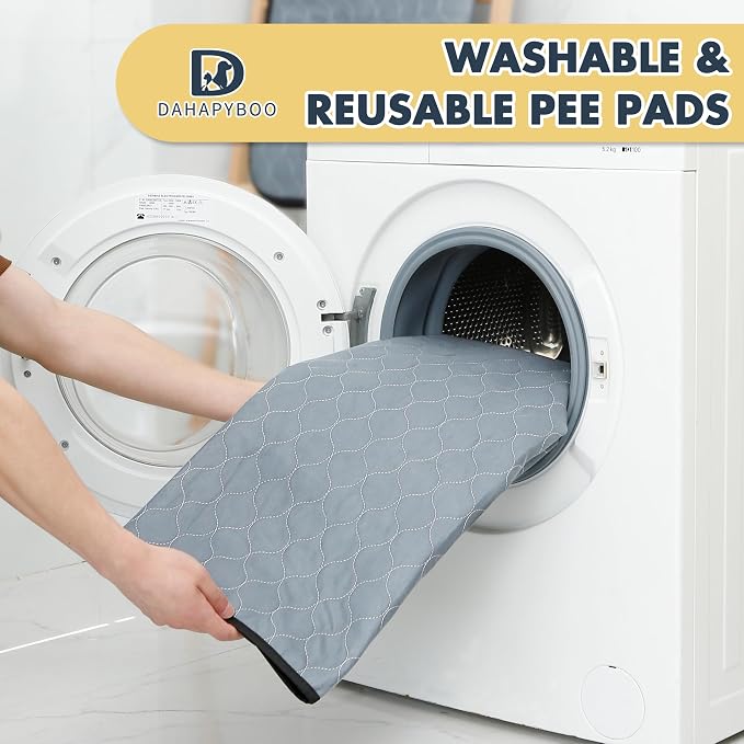 DAHAPYBOO Extra Large Washable Pee Pads for Dogs 72x72,2Pack | Reusable Puppy Pads for Dogs Non-Slip Waterproof Pet Training Pads for Crate, Playpen, Bed, Sofa,Whelping Box, Potty Training
