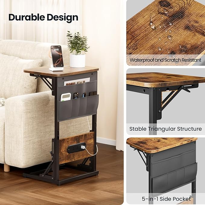 HLDIRECT C Shaped End Table