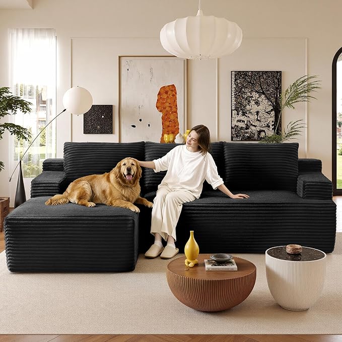 96" Sectional Couches for Living Room Cloud Couch Sofa
