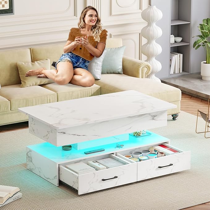 SEDETA 40" Lift Top Coffee Table, Coffee Tables