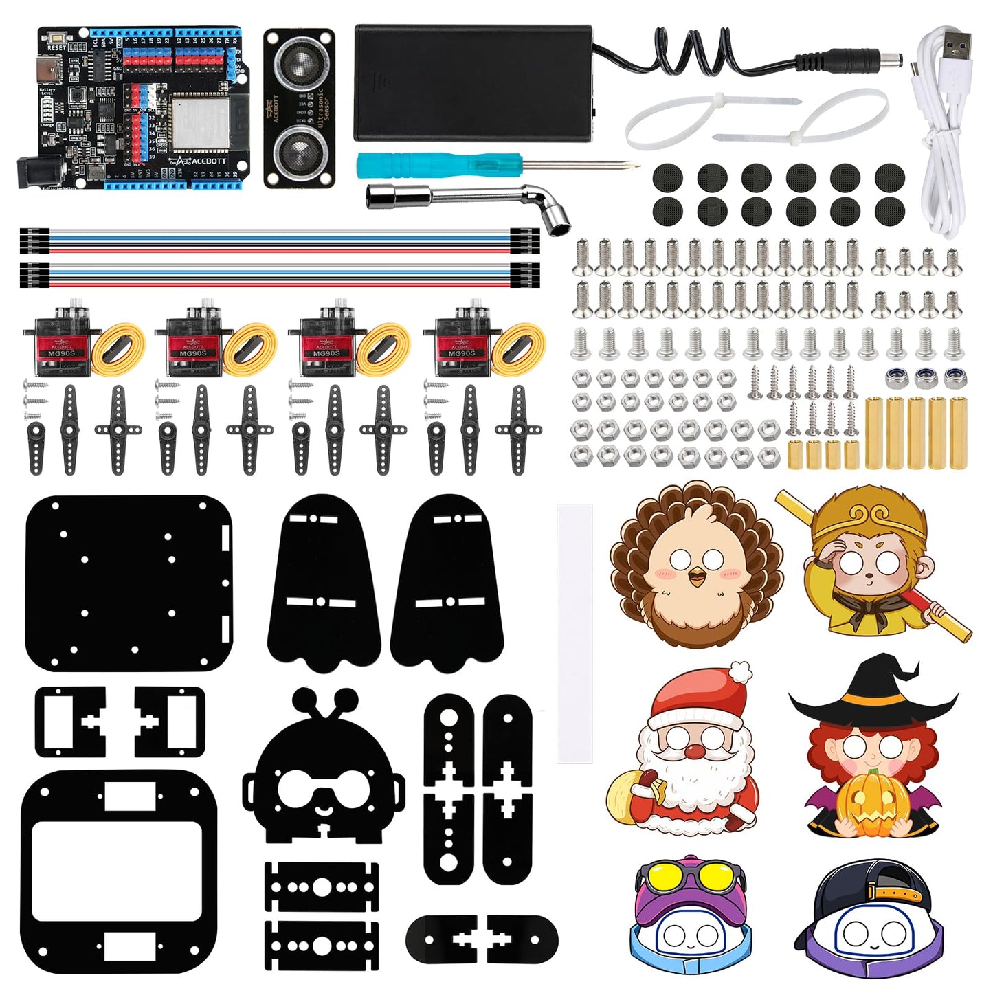 ACEBOTT Robotics for Kids Ages 12-16,Bionic Biped Robot Kit for Arduino ESP32, STEM Science Kits, Cool Engineering Building Toys, Science Coding Kit for 12+ Boys Girls Teens and Adults Unique Gifts