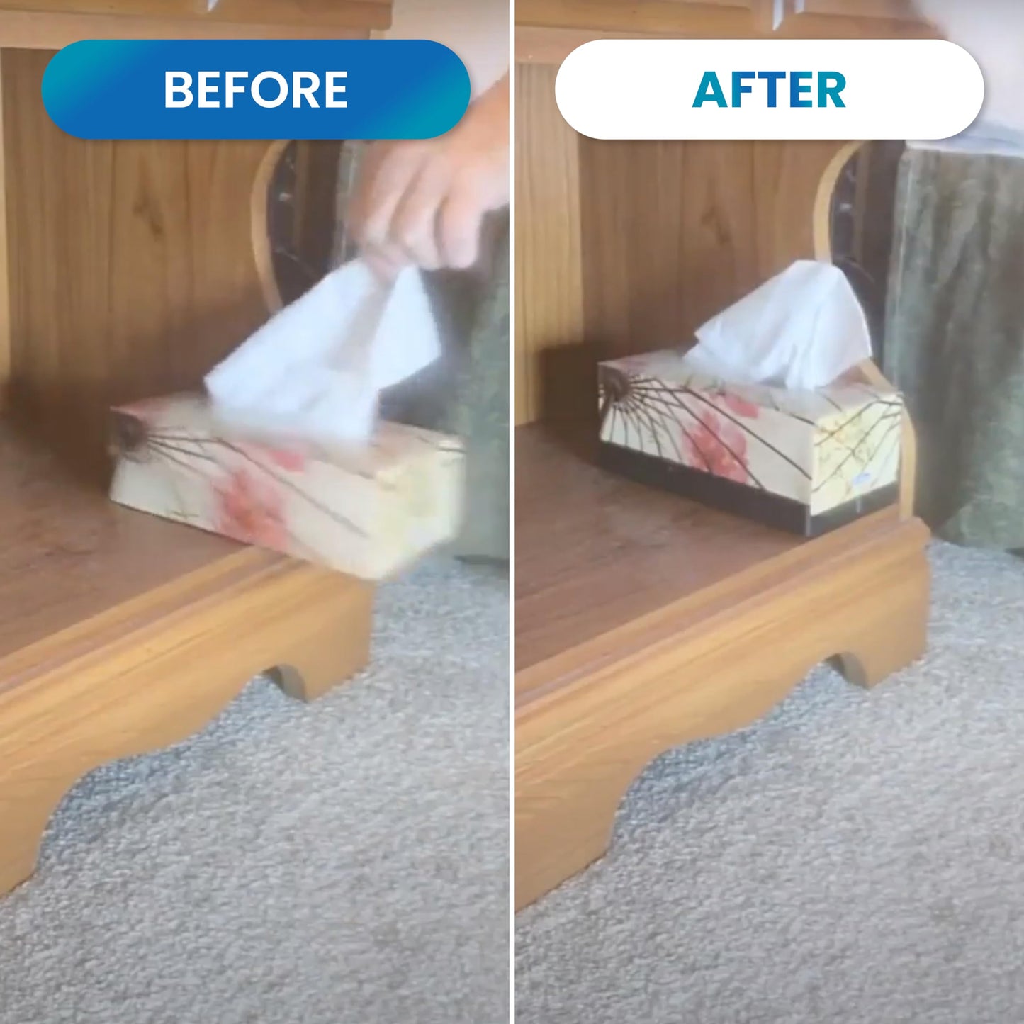 Tissuefoot - The Ultimate Tissue Box Holder: Convenient Access for Home, Office, Car, Classroom & More - Dishwasher Safe- Sturdy, Rectangular and Stylish Stabilizer!