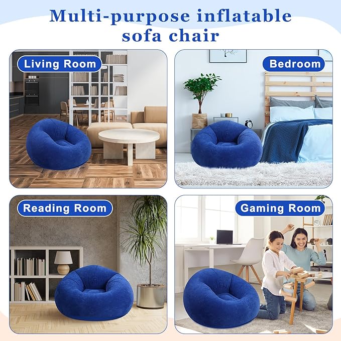 Realspring 6 9 12 Pcs Inflatable Bean Bag Chairs