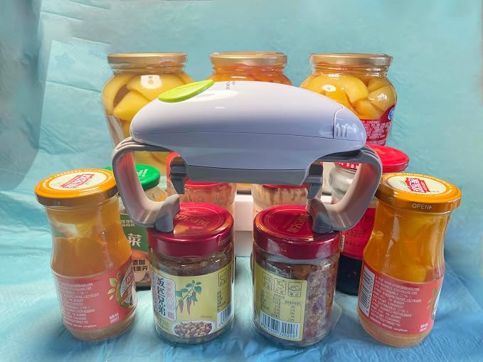 Jar Opener for weak hands, Automatic Jar Opener for seniors with arthritis, Electric Jar Openers for Seniors, Fits 1.2" - 3.5" Lid size, Suitable for the elderly/arthritis (AMZ coercive pricing)