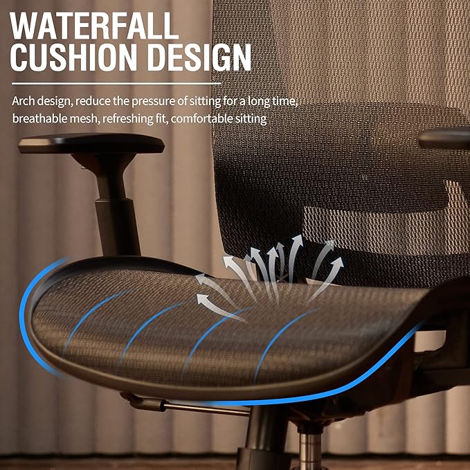 ELABEST Ergonomic Mesh Office Chair, Comfy Computer Desk Chair