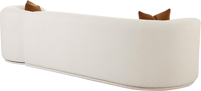 Tov Furniture Fickle Cream Boucle 2-Piece Modular LAF Sofa