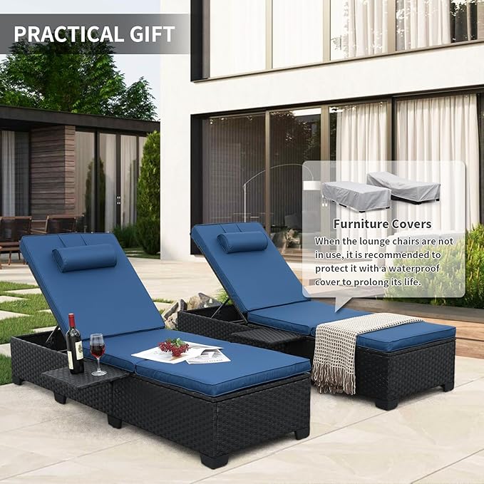 WAROOM Outdoor Chaise Lounge Chairs