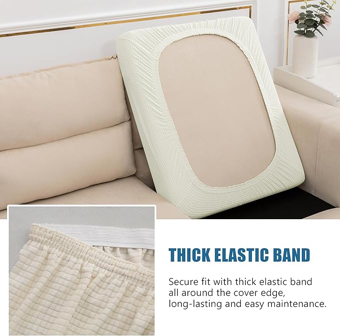 Water Repellent Couch Cushion Covers Single Seat Cushion Cover, Stretch