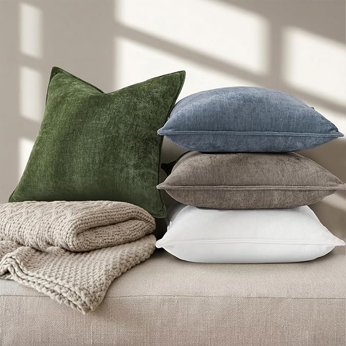 decorUhome Summer Couch Throw Pillow Covers 18x18 Set of 2, Decorative Soft