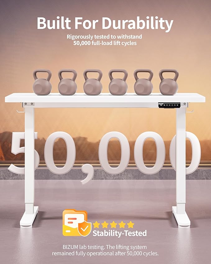 BIZUM Standing Desk Electric Adjustable Computer Desk-Stand up Desk Office