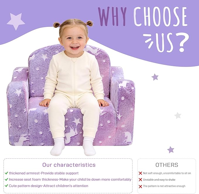 aodisman Thick Comfy Toddler Chair and Couch