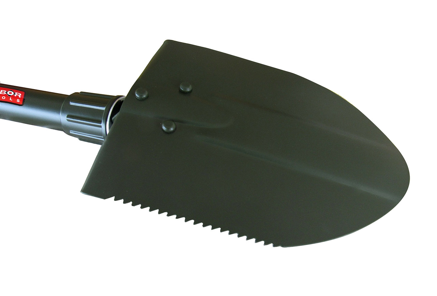 TABOR TOOLS Folding Shovel - Portable Survival Spade for Camping Gear and Emergencies - Steel Rugged Edge Blade - Includes Carrying Pouch - Lightweight E-Tool with Military-Grade Durability. J35A