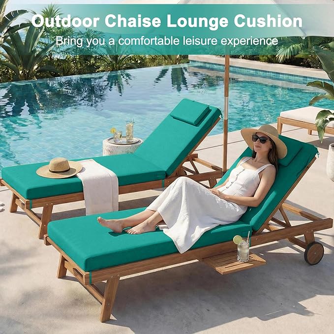 Outdoor Lounge Chair mat, 72 inches x 21 inches, Waterproof Chaise Lounge