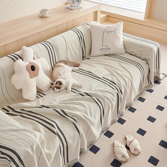DREAMINGO Couch Cover Washable Chenille Sofa Protector