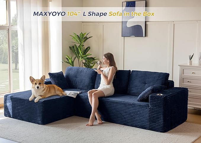 MAXYOYO 104" Modular Sectional Couch