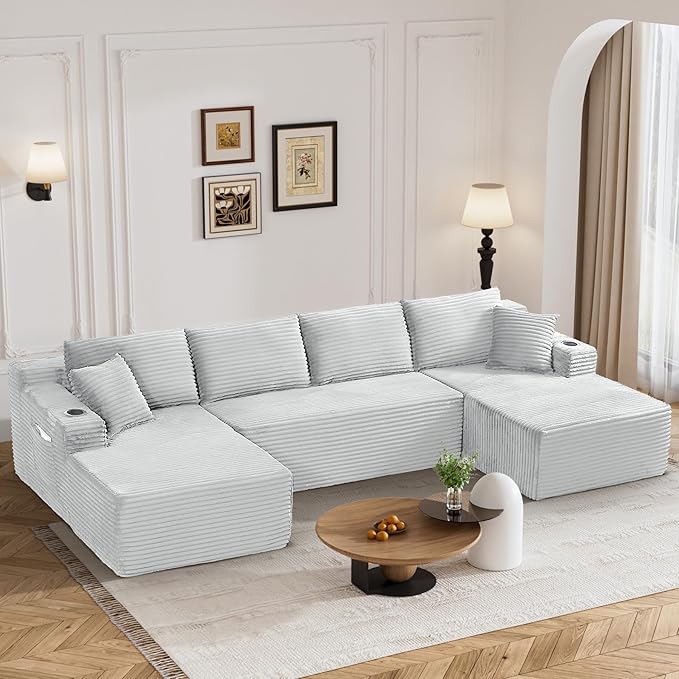133" Oversized Cloud Boneless Sofa Couch