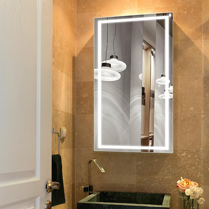 48" L x 36" W LED Bathroom Mirror