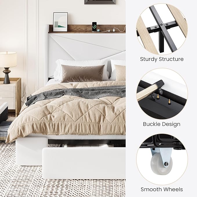 SHA CERLIN Full Size Bed Frame