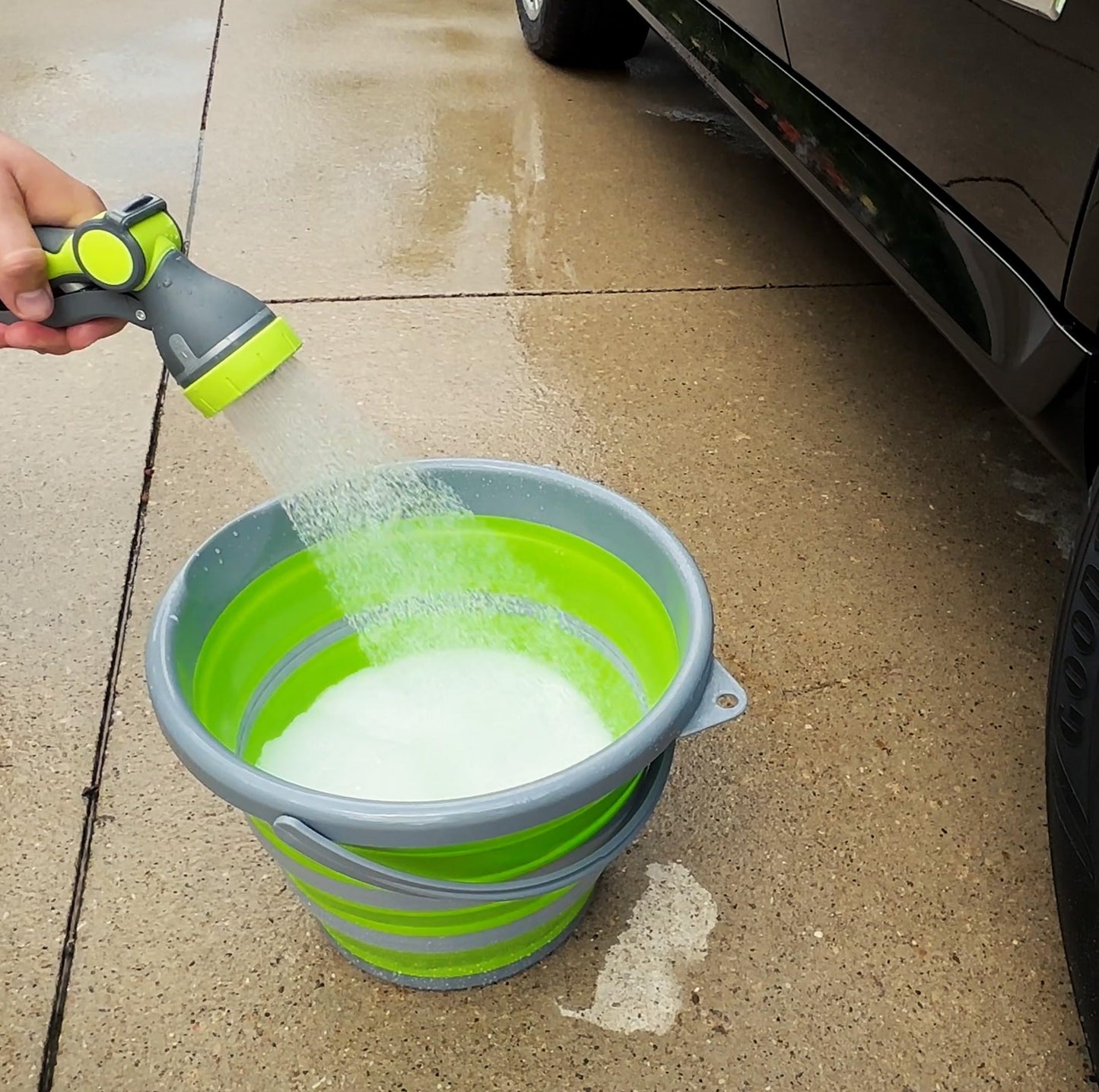 Flexzilla Garden Hose Nozzle - Heavy Duty Pistol Grip, NFZG61, ZillaGreen™ (Pack of 3)