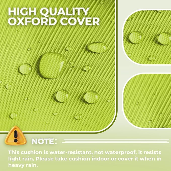 Waterproof Chaise Lounge Chair Cushions Outdoor 74.4 x 22 x 4.7 Inches