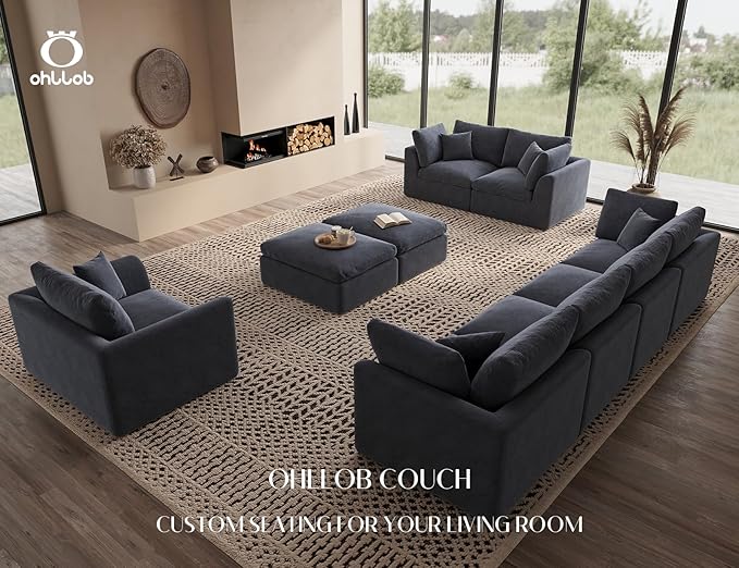 ohllob 48.6" Single Sofa, Small Boneless Couches
