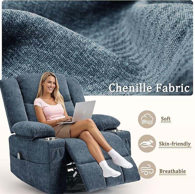 Korser 360° Swivel Rocker Recliner