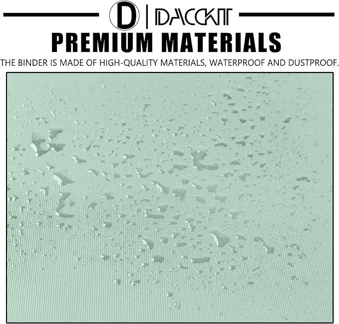 D DACCKIT Card Binder 16 Pocket - Fits 1024 Cards,4X4 Ringless Card Album with Sleeves for Trading Cards & Sports Cards(Model A,Asakusa Green)