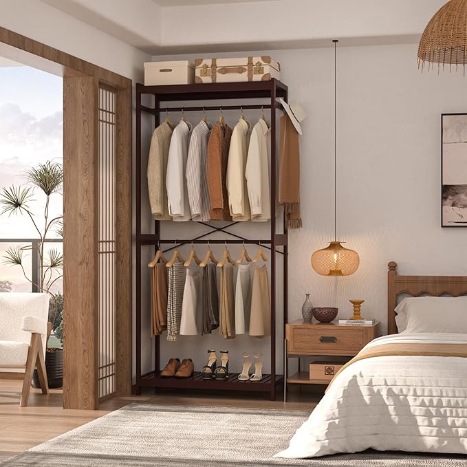 Homykic Bamboo Clothes Rack