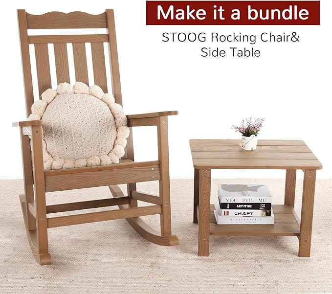 Stoog Oversized Outdoor Rocking Chair, Porch Rocker