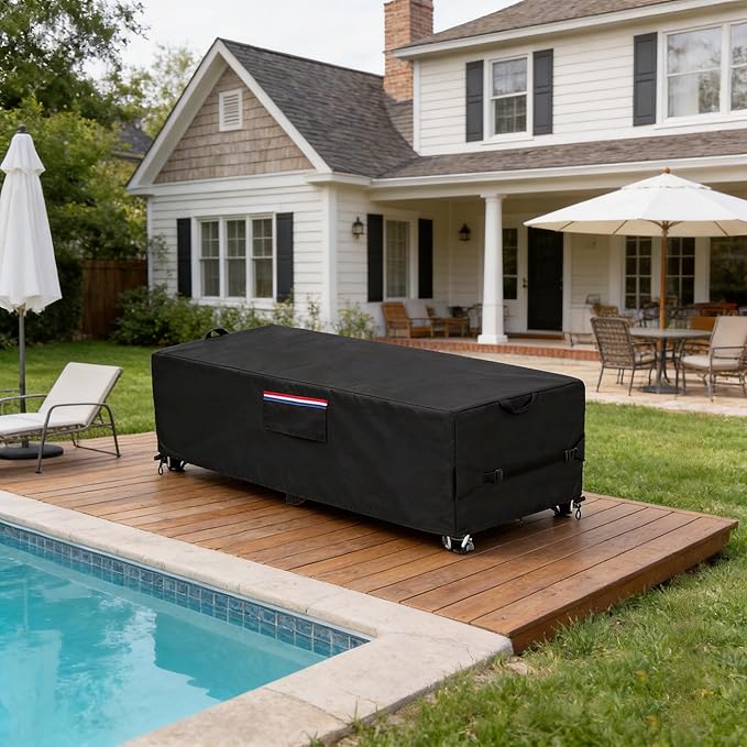 Waterproof Patio Lounge Chair Cover 2 Pack, Heavy Duty 600D Waterproof Outdoor