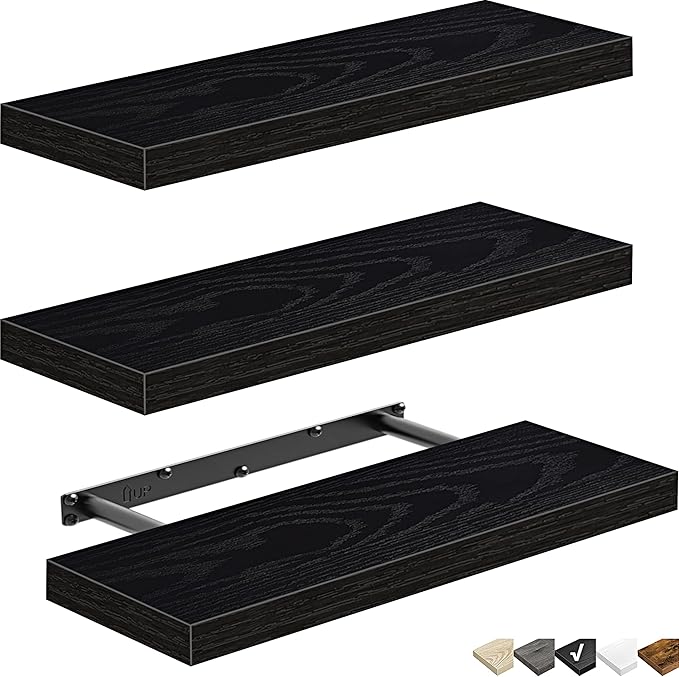QEEIG Floating Shelves for Wall Bathroom Shelf Bedroom Kitchen Living Room