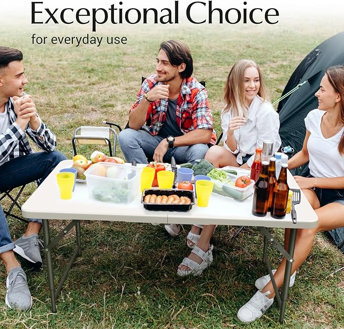 10 Pack of 4 Feet Foldable Table